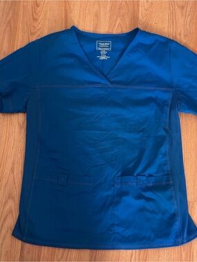Cherokee V-Neck Scrub Top in Royal Blue